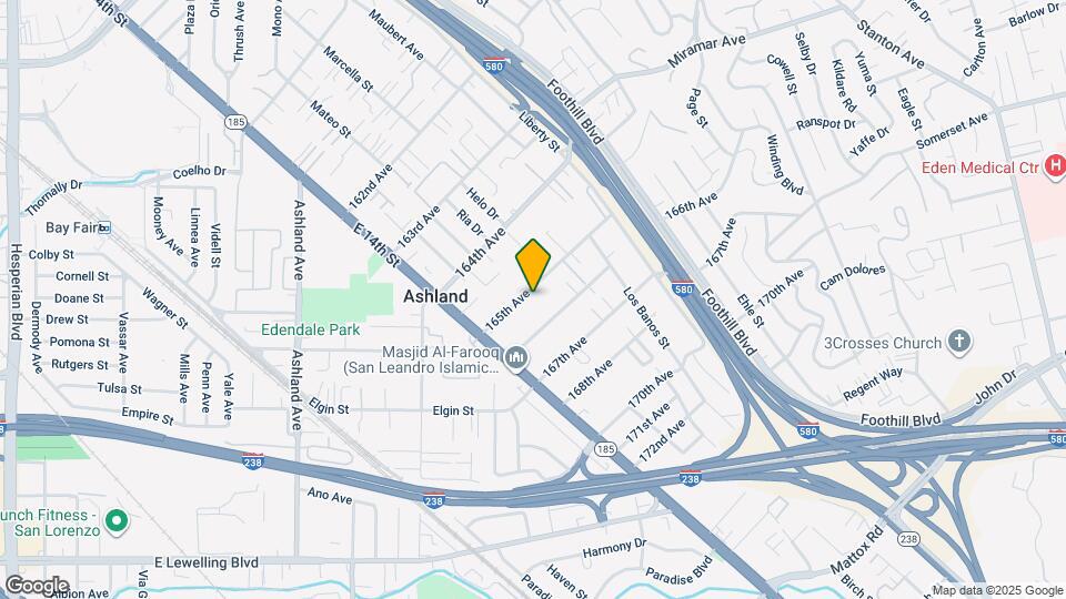 1478 165th Ave, Unit Apt D Map and Location Details