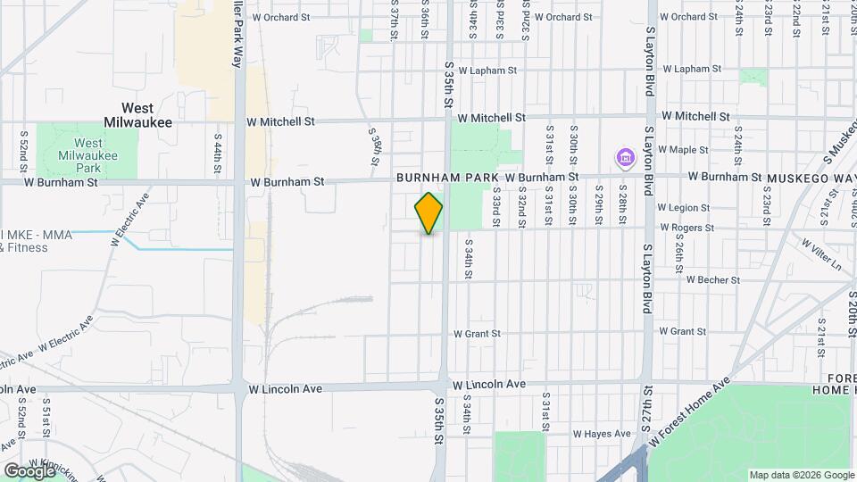 2012 S 36th St Map and Location Details