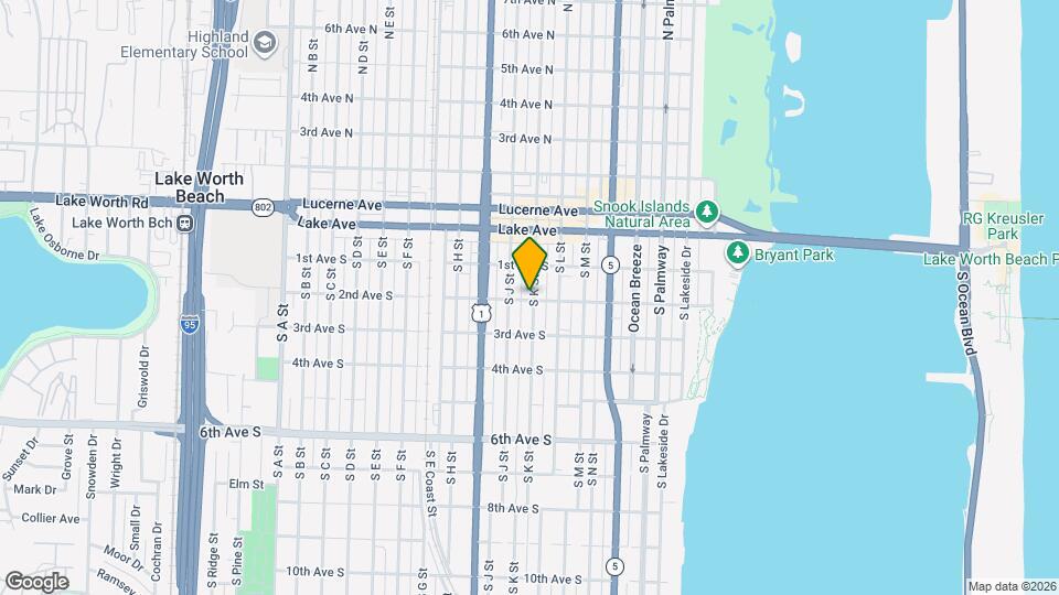 129 S K St Mapa y Detalles de la Ubicación