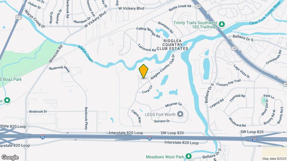 4110 Ridglea Country Club Dr Map and Location Details