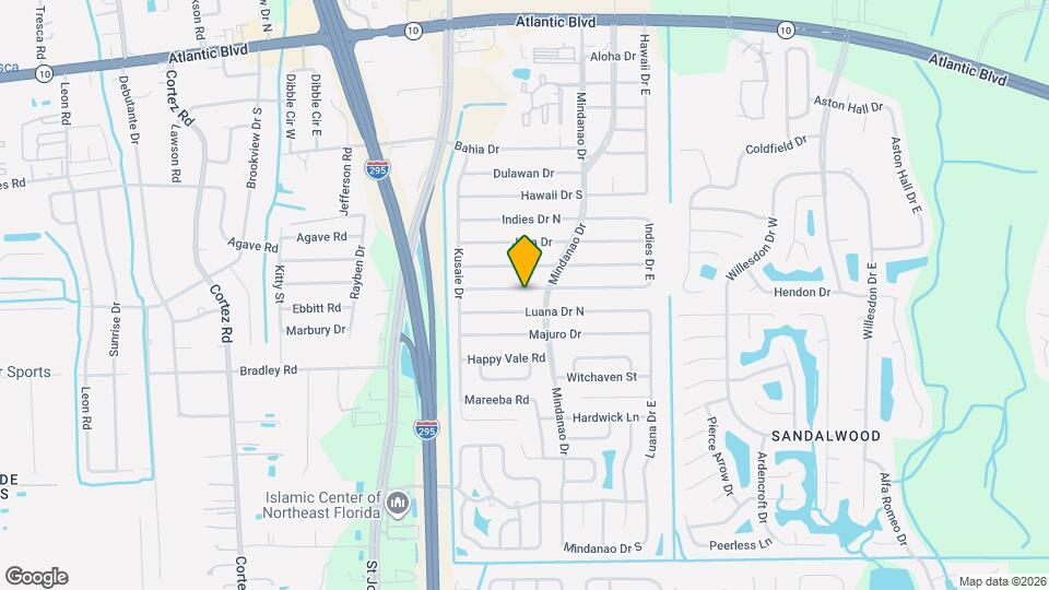 10814 Indies Dr S Map and Location Details