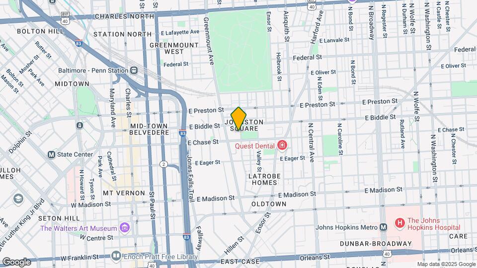 1114-1118 Homewood Ave Mapa y Detalles de la Ubicación