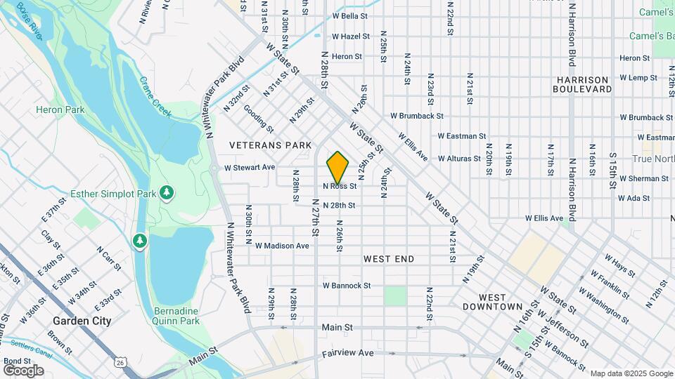 749 N 26th St, Unit 26th St Map and Location Details