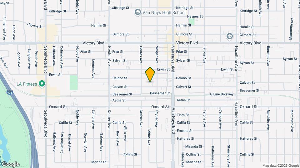 14629 Calvert St Map and Location Details