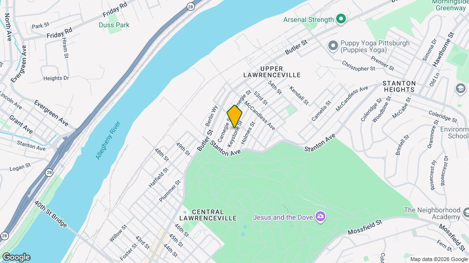 5159 Keystone St Map and Location Details