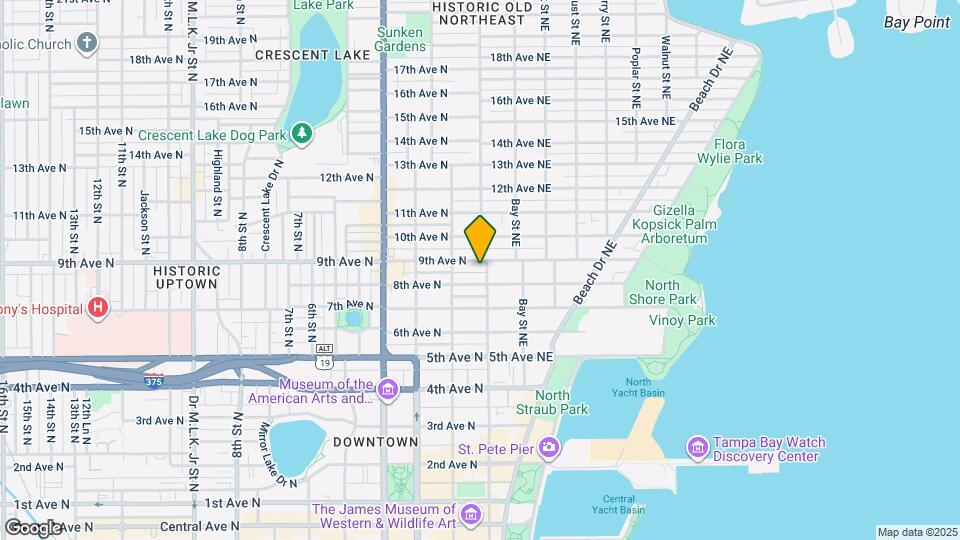 832 1st St N Map and Location Details