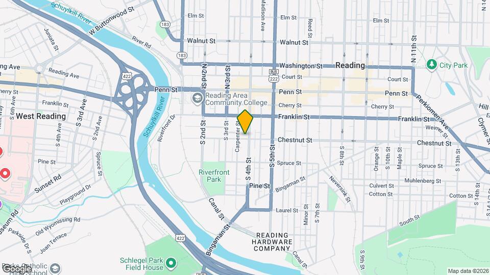 343 Chestnut St Map and Location Details