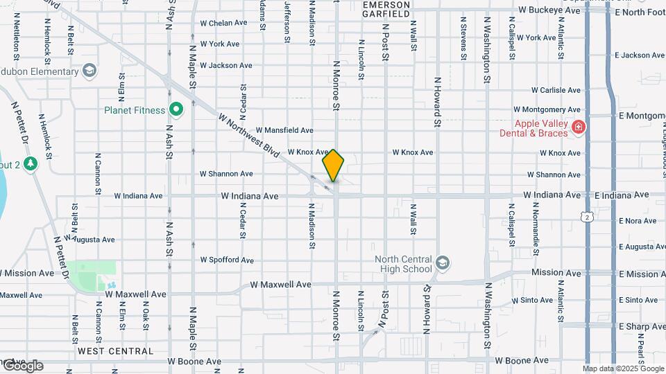 1911 N Monroe St Map and Location Details