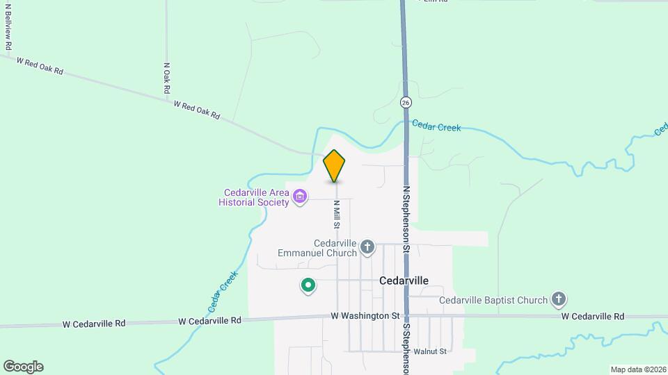 340 N Mill St Map and Location Details