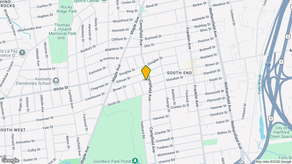 221 Brown St Map and Location Details