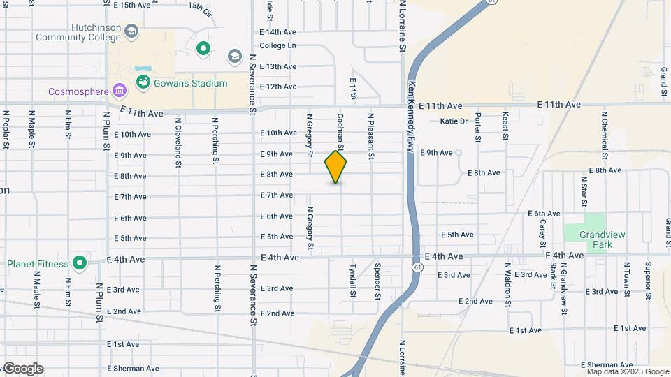 1136 E 7th Ave Map and Location Details