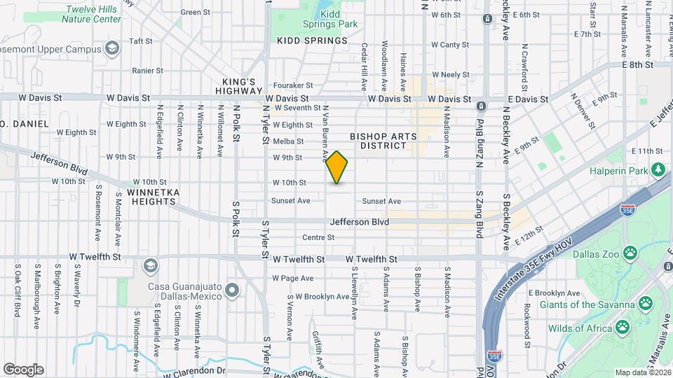 626 W 10th St Map and Location Details