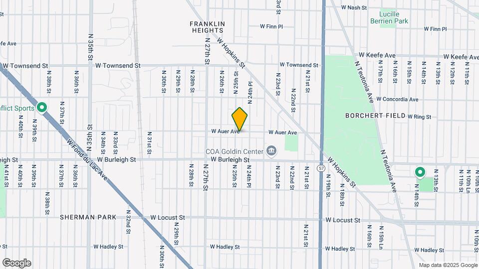 2479 W Auer Ave Mapa y Detalles de la Ubicación