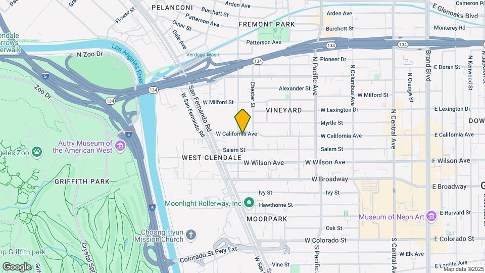 720 W California Ave Map and Location Details