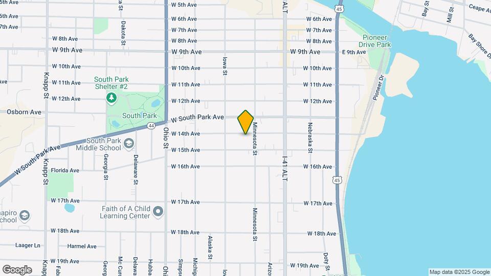 317 W 14th Ave Map and Location Details