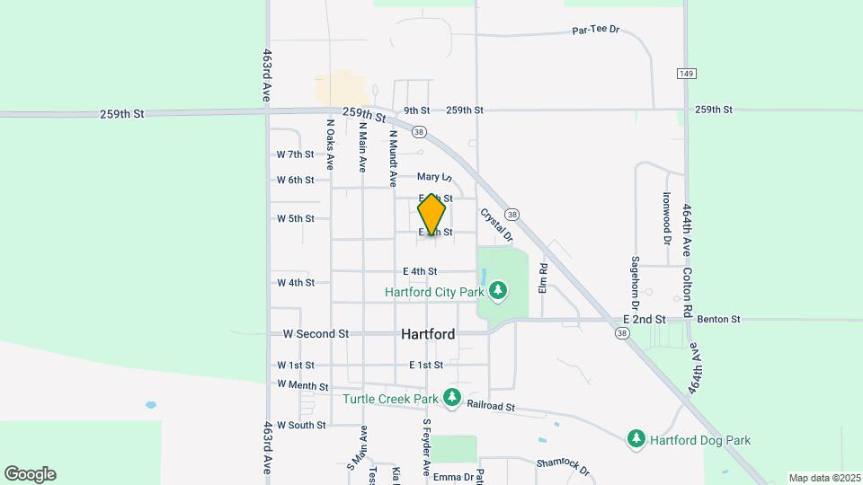 301 E 5th St, Unit 107 Map and Location Details
