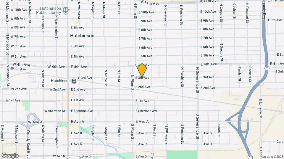 523 E 3rd Ave Map and Location Details