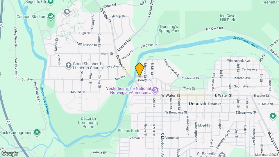 802 Heivly St Map and Location Details