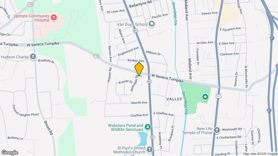 101-120 Riverdale Dr Mapa y Detalles de la Ubicación