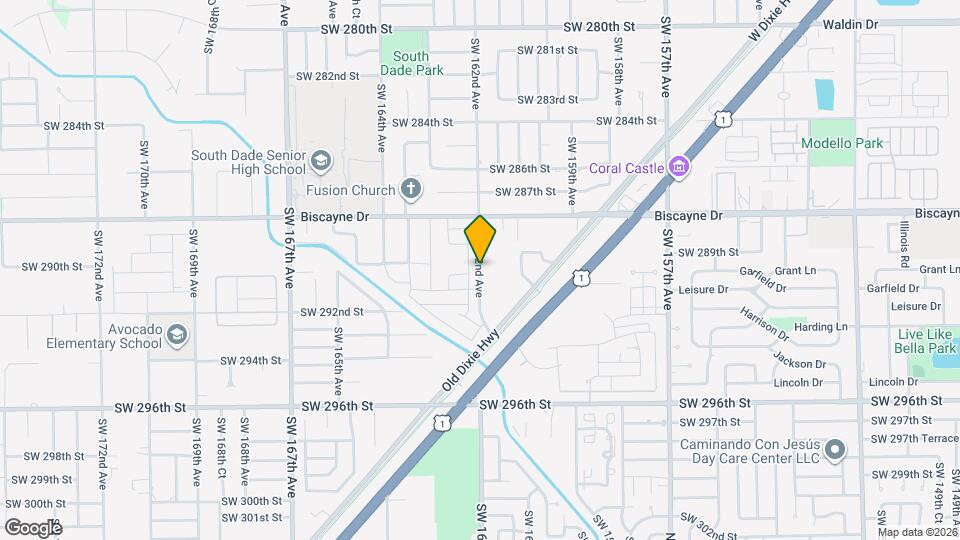 29021 SW 162nd Ct Map and Location Details
