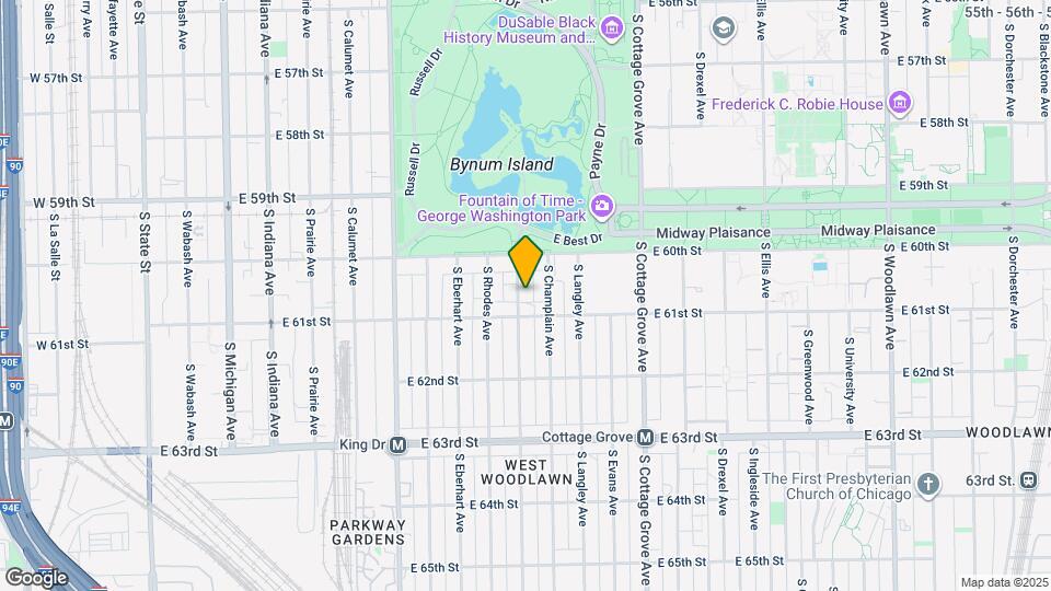 6041 S Saint Lawrence Ave, Unit 2N Map and Location Details