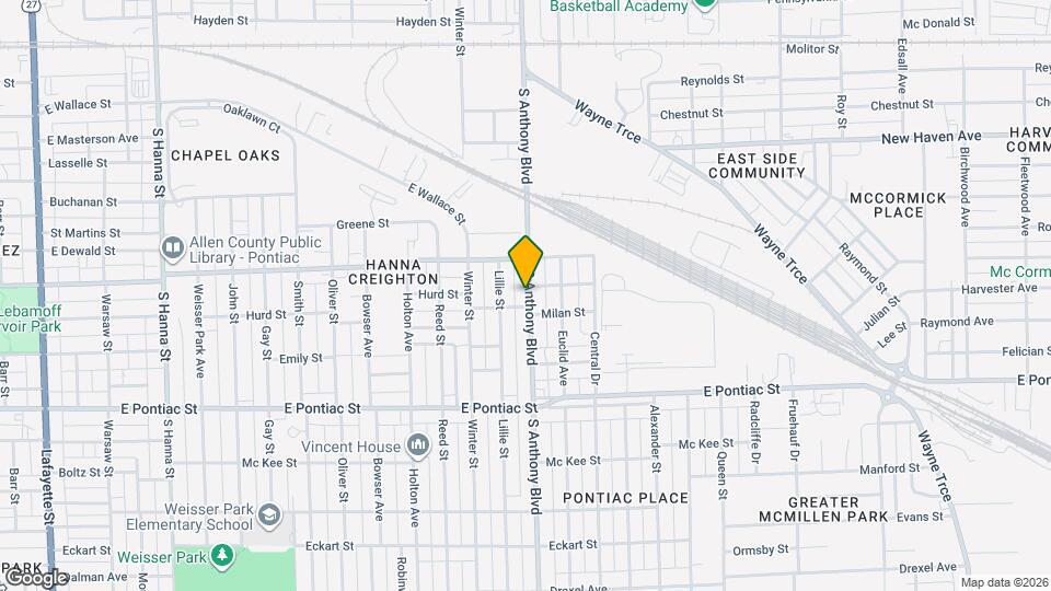 2340 S Anthony Blvd Map and Location Details