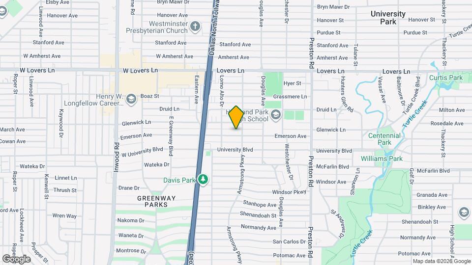 4412 Emerson Ave Map and Location Details