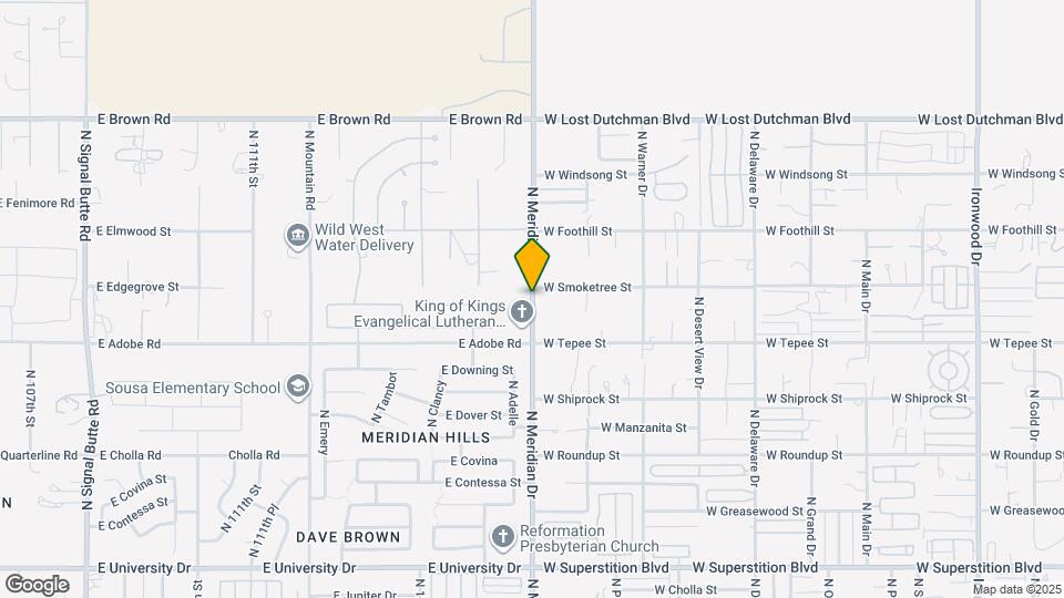 850 N Meridian Dr Map and Location Details