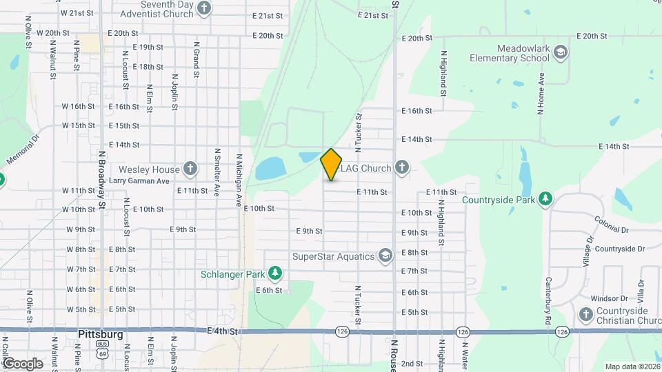 905 E 11th St Map and Location Details