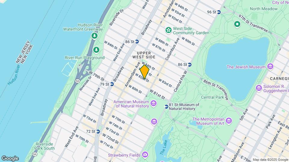 126 W 82nd St Map and Location Details