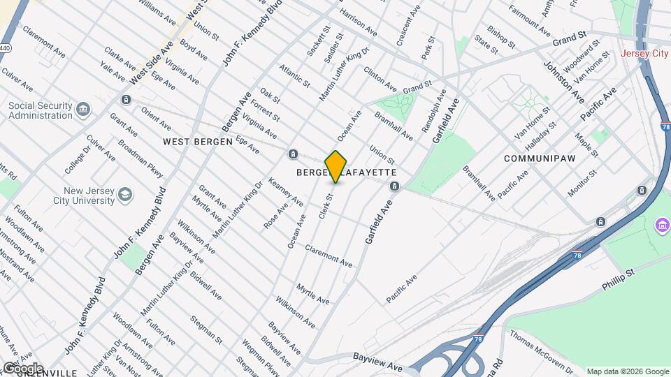 202 Clerk St Mapa y Detalles de la Ubicación