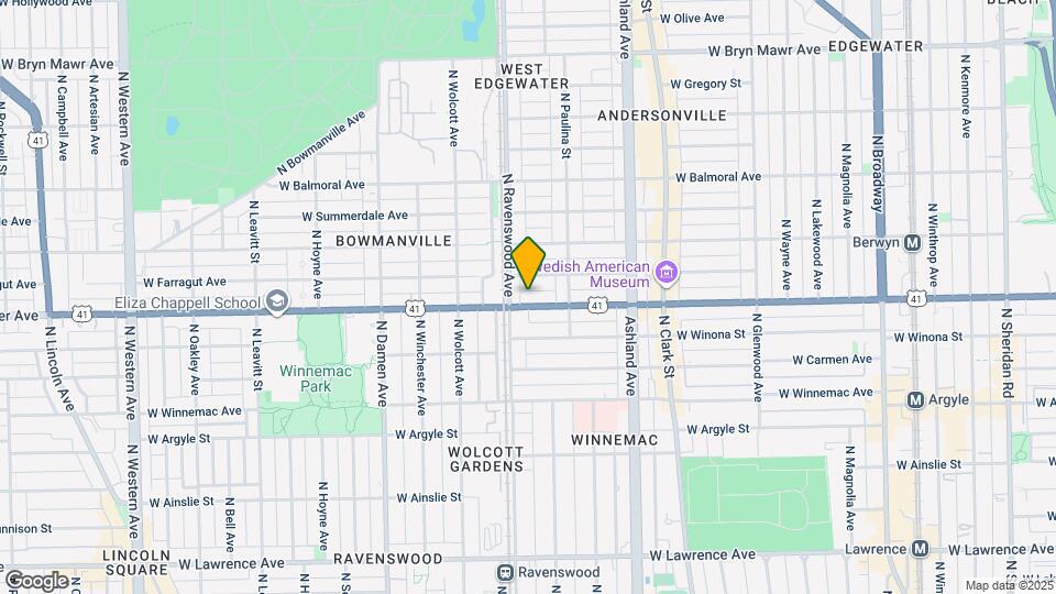 1740 W Foster Ave Map and Location Details