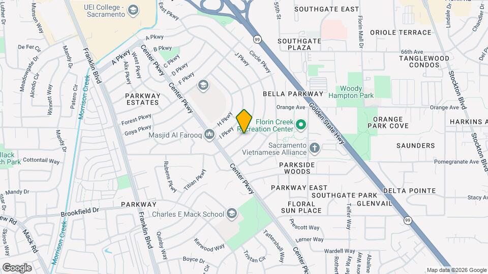 7609 East Pkwy Map and Location Details