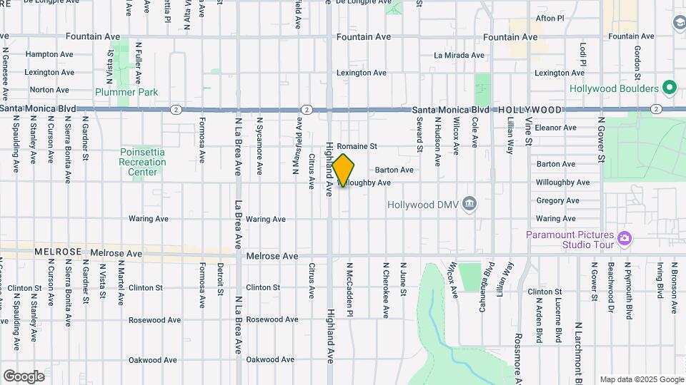 849 N McCadden Pl Mapa y Detalles de la Ubicación