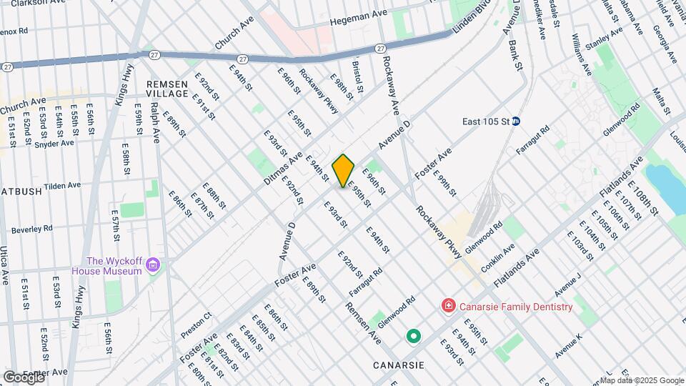 859 E 94th St Map and Location Details