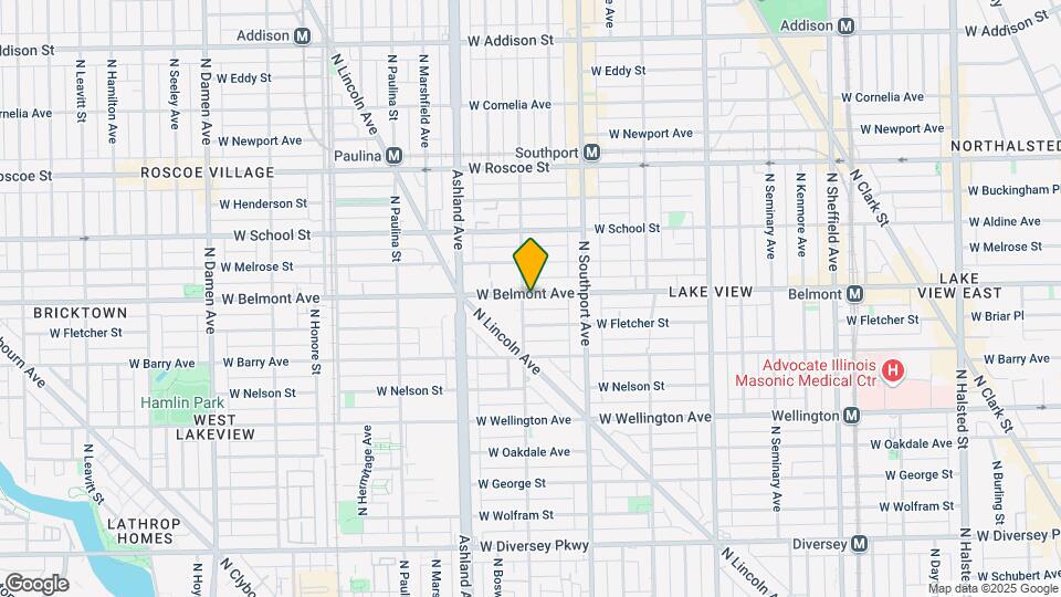 1453 W Belmont Ave, Unit 1 Map and Location Details