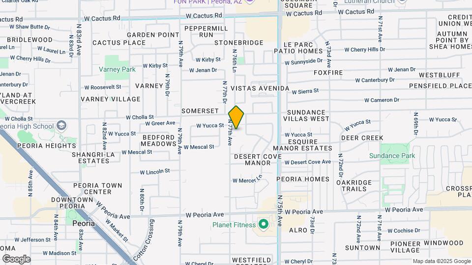 7638 W Mescal St Map and Location Details
