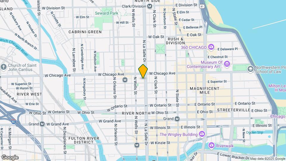 152 W Superior St, Unit 4R Map and Location Details