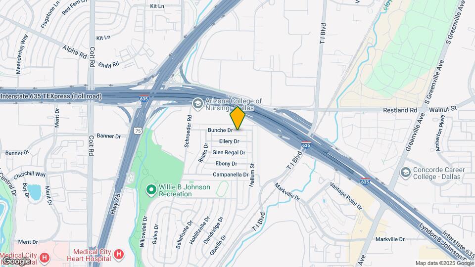 8424 Bunche Dr Map and Location Details