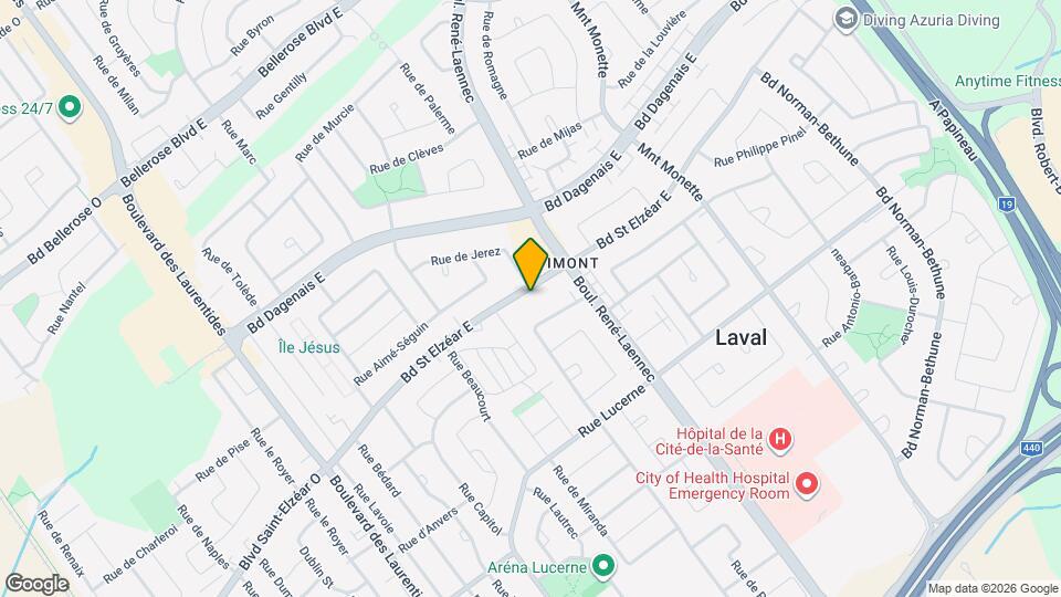 192 Saint-Elzéar Boul E Map and Location Details