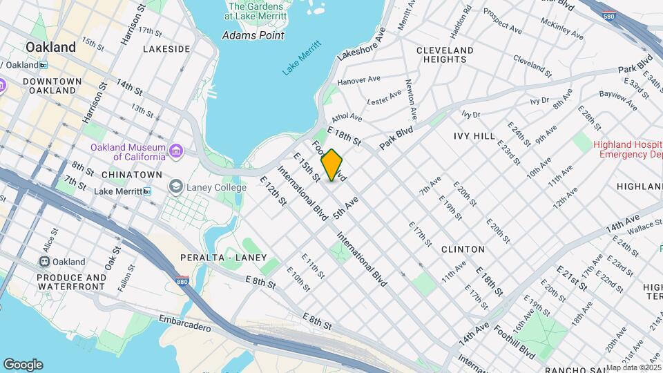 342 E 15th St Map and Location Details