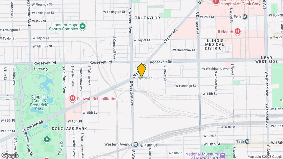 1300 S Heath Ave Map and Location Details