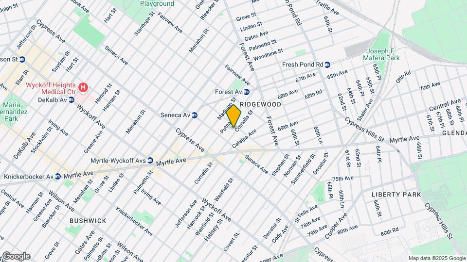 1825 Cornelia St Map and Location Details