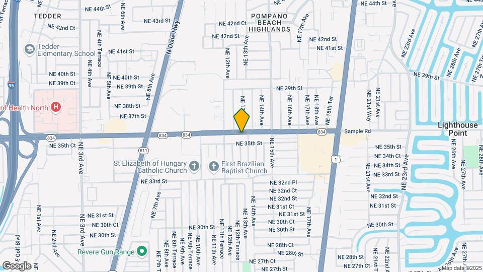 1350 E Sample Rd Map and Location Details