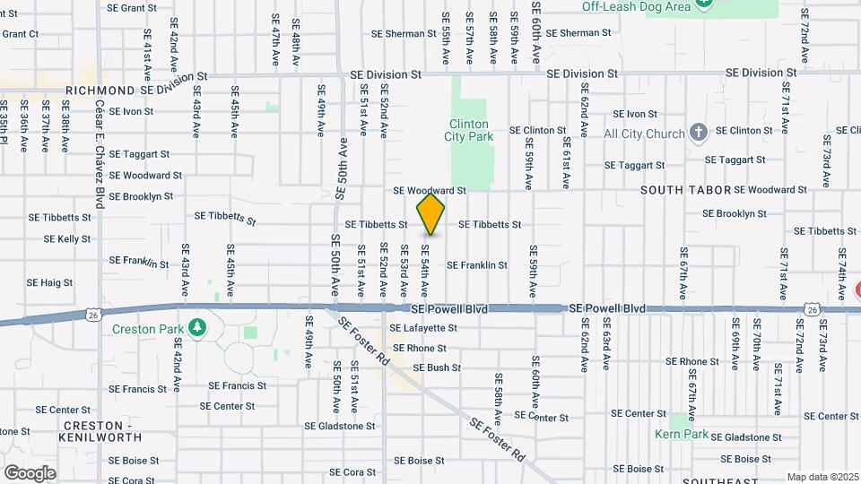 3134 SE 54th Ave Map and Location Details