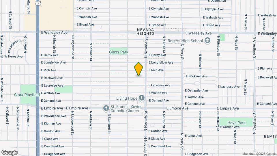 908 E Rockwell Ave Map and Location Details