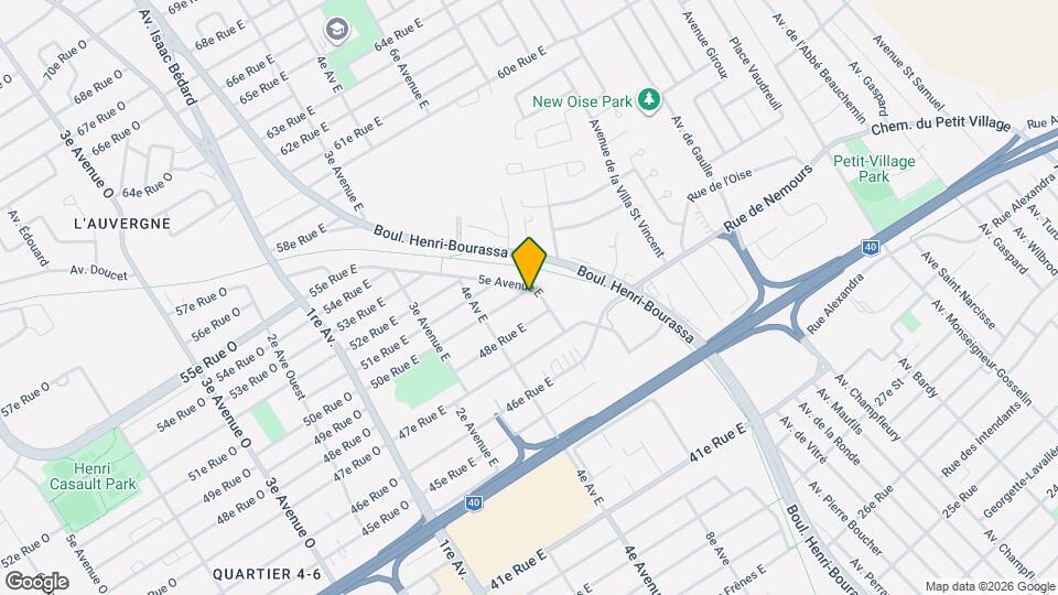 480 50E Rue E Map and Location Details