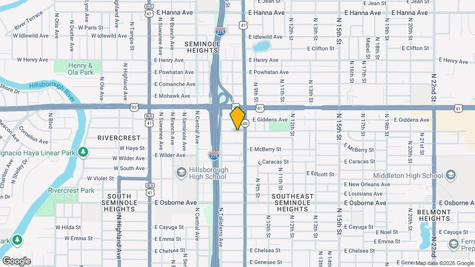 815 E Frierson Ave Map and Location Details