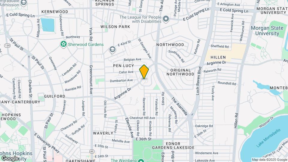 915 Argonne Dr Map and Location Details