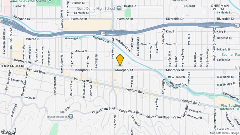 4411 Ventura Canyon Ave Map and Location Details
